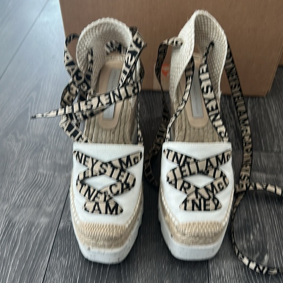 Stella McCartney Gaia 140mm Wedge Espadrilles size 40 - Picture 5 of 9